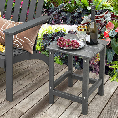 All Weather HDPE Square Adirondack Table Garden Coffee Table