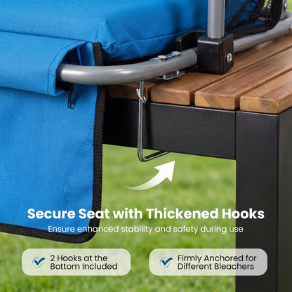 Foldable Stadium Seat, Padded Camping Chair with Back Support