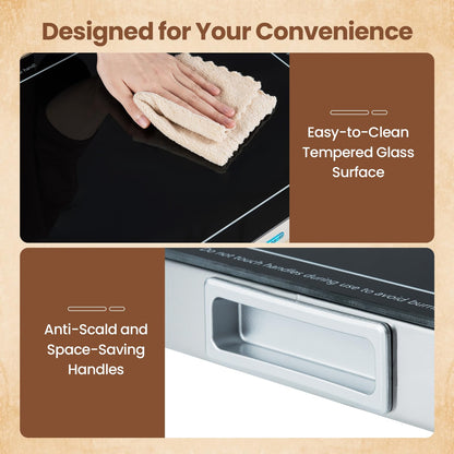 Electric WarmingTray with Adjustable Temperature