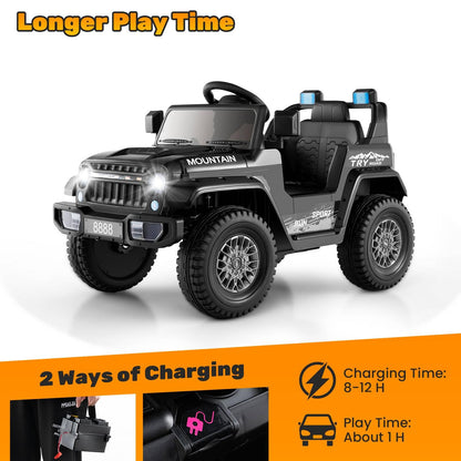 12V Kids Ride on Car with Soft Start and Battery Powered