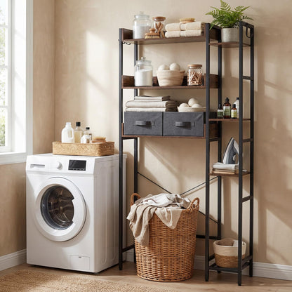 Over Toilet Storage Unit, Reversible Bathroom Shelf Space Saver