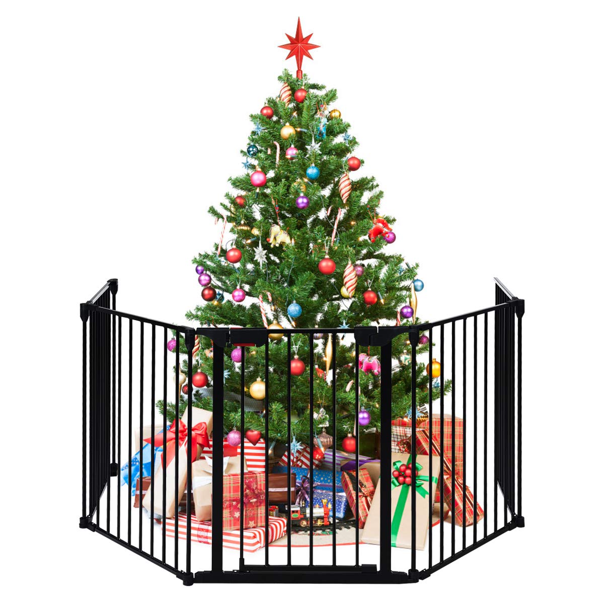 Metal Baby Safety Playpen with Automatically Close Door