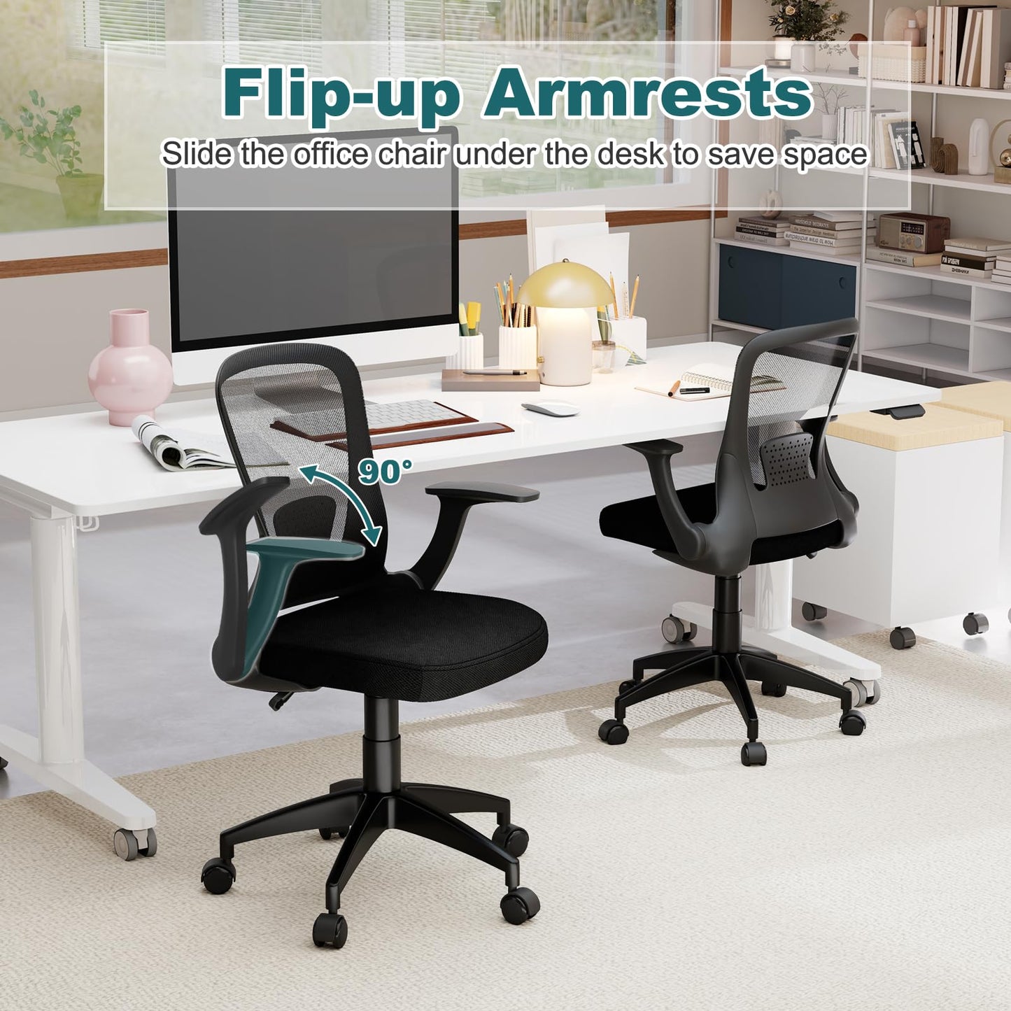 Ergonomic Mesh Office Chair with Adjustable Backrest