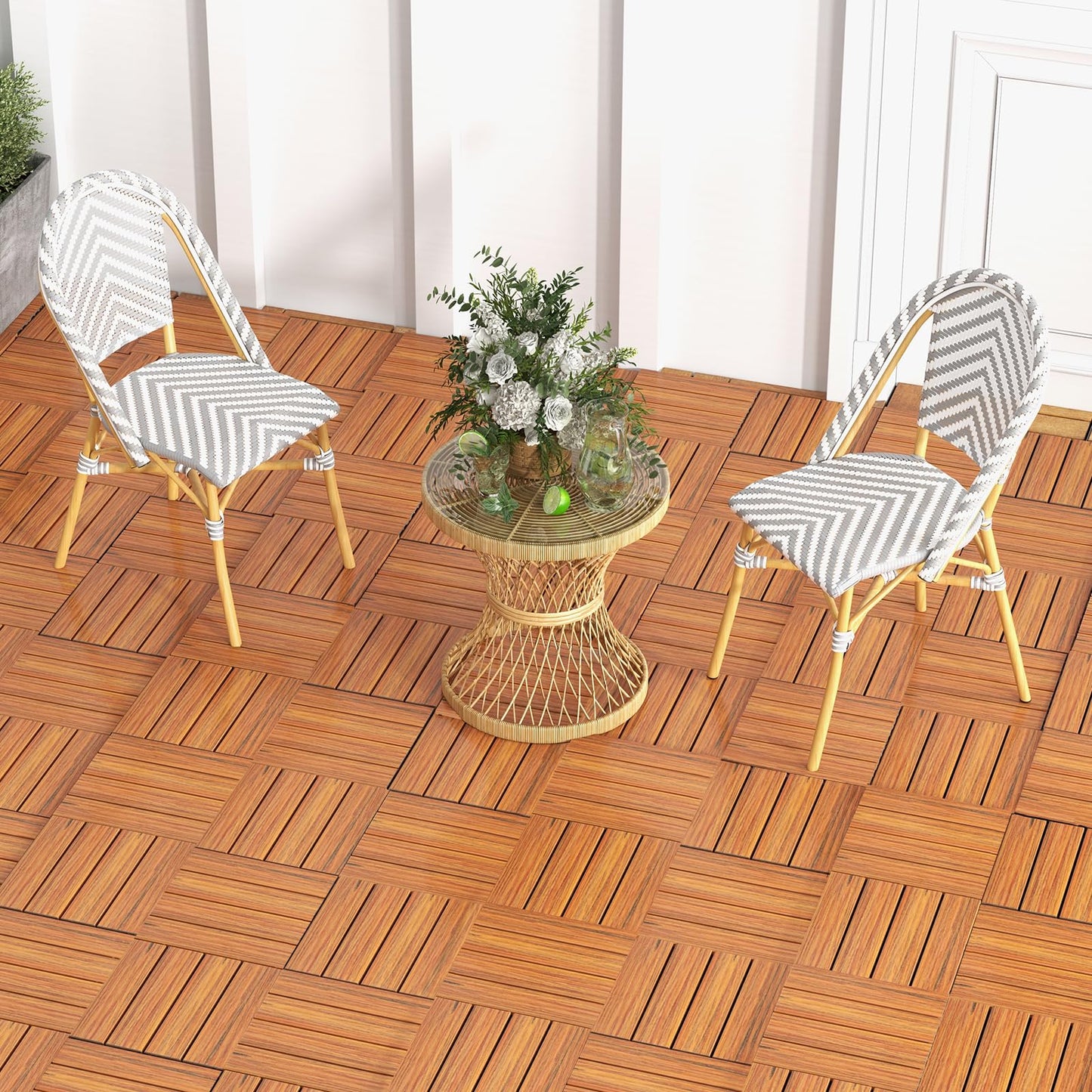 30 x 30cm Waterproof Interlocking Floor Tiles Tools Free Assembly