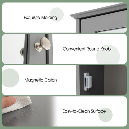 Bathroom Medicine Cabinet with Mirror and Adjustable Shelf
