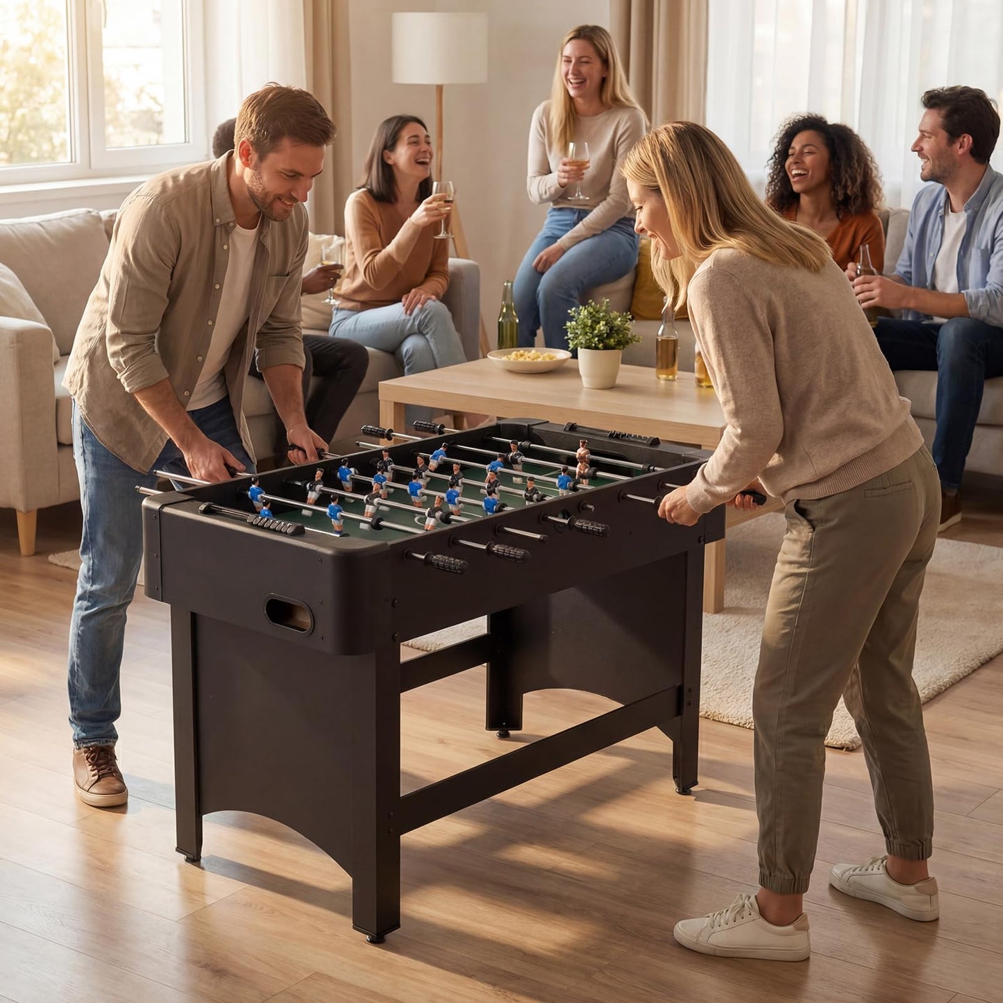 119 CM Competition Full Size Soccer Game Table with 22 Players