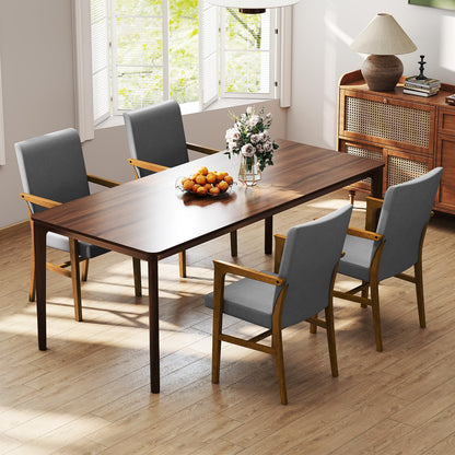 Mid-Century Modern Dining Chairs Set of 2 with High Back and Soft Cushion
