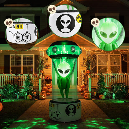 7.4 FT/225 CM Halloween Inflatable Alien