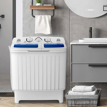 GiantexUK 8KG Compact Washing Machine and Spin Dryer Combo with Timer Control