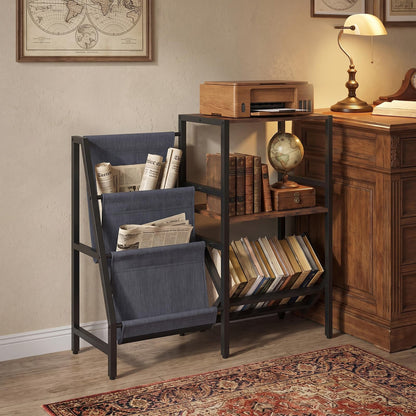 Record Player Stand with Vinyl Record Storage Shelf for 400+ Albums