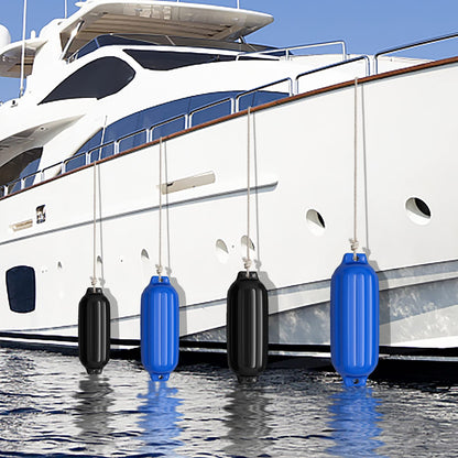 4 Pieces Boat Fenders for Pontoon Boat Sailboat and Speedboat