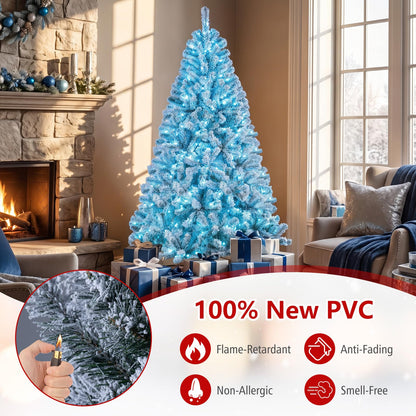 6FT Pre-lit Christmas Tree with 300 RGB LED Lights