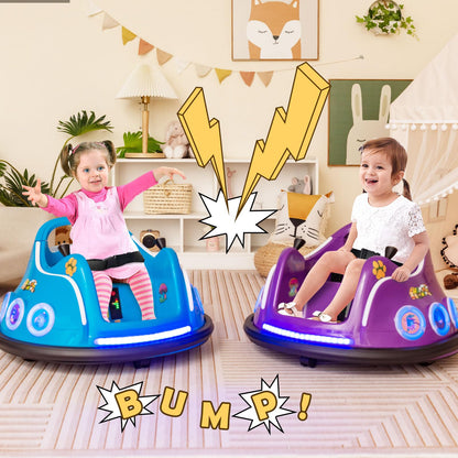 Electric Bumper Car with 360° Spin and Remote Control for Toddlers and Babies