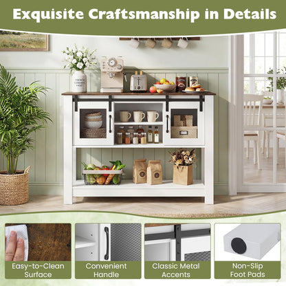 Vintage Console Table, Farmhouse Narrow Entryway Table Kitchen Sideboard