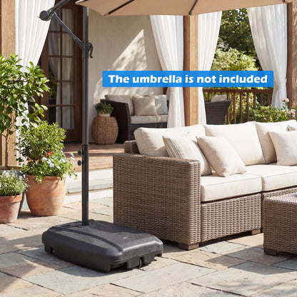 Cantilever Base Weight, Heavy-Duty Mobile Patio Parasol Umbrella Stand