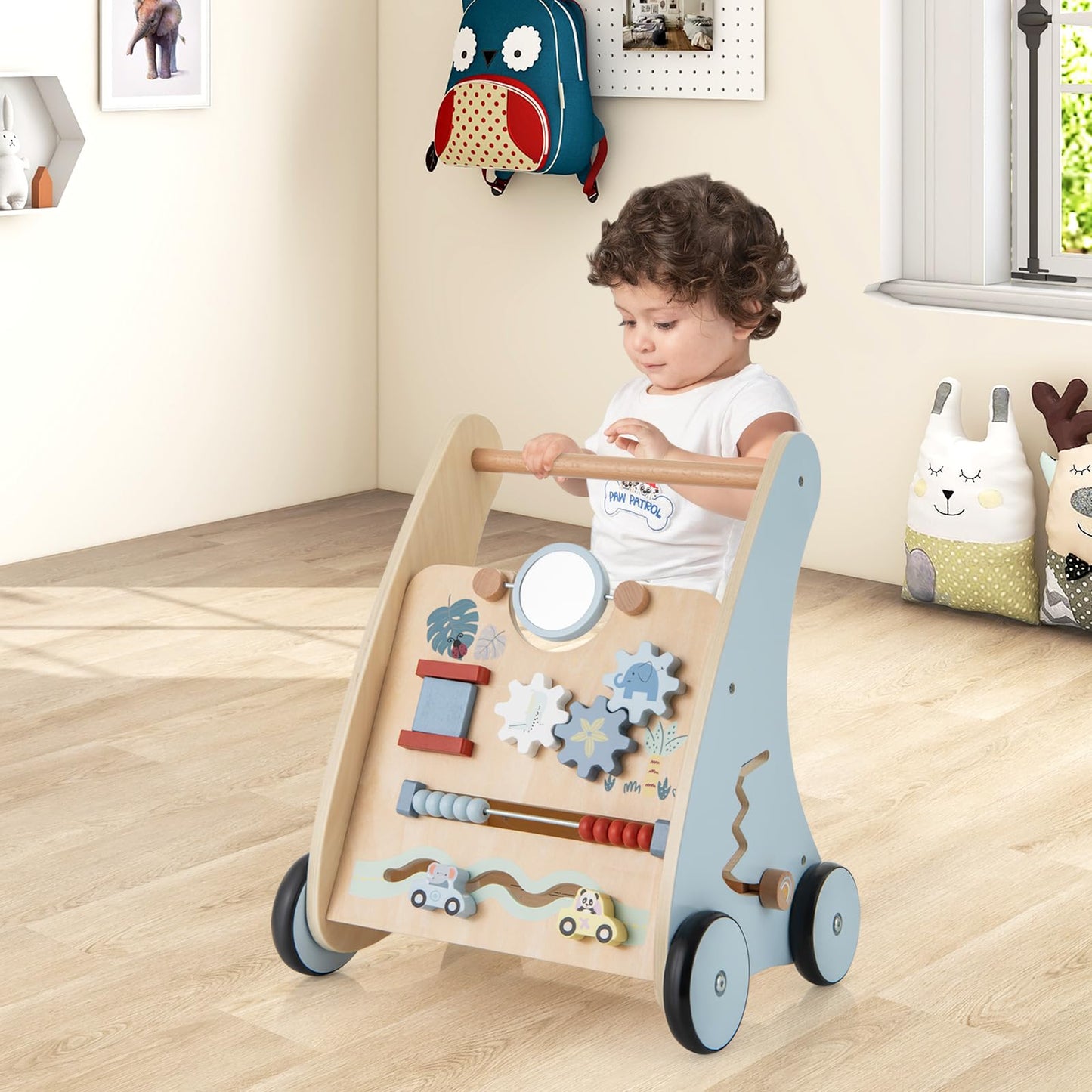 7 in 1 Toddler Push Along Toy with Activity Center