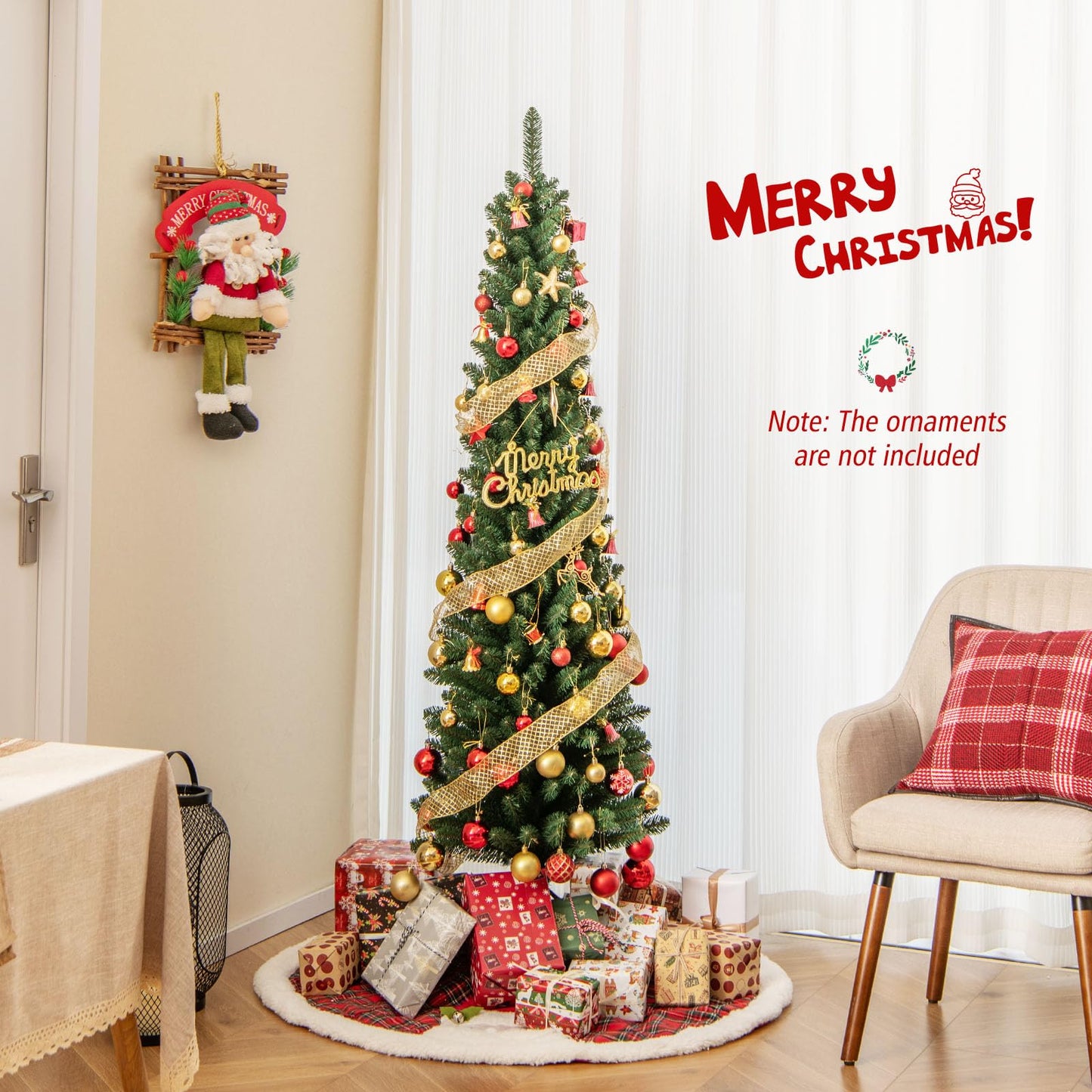 Artificial Christmas Tree with Quick Shape Technology and Lush Branch Tips