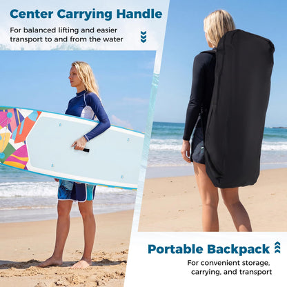 Inflatable Stand Up Paddle Board, 6" Thick SUP with Adjustable Aluminium Paddle