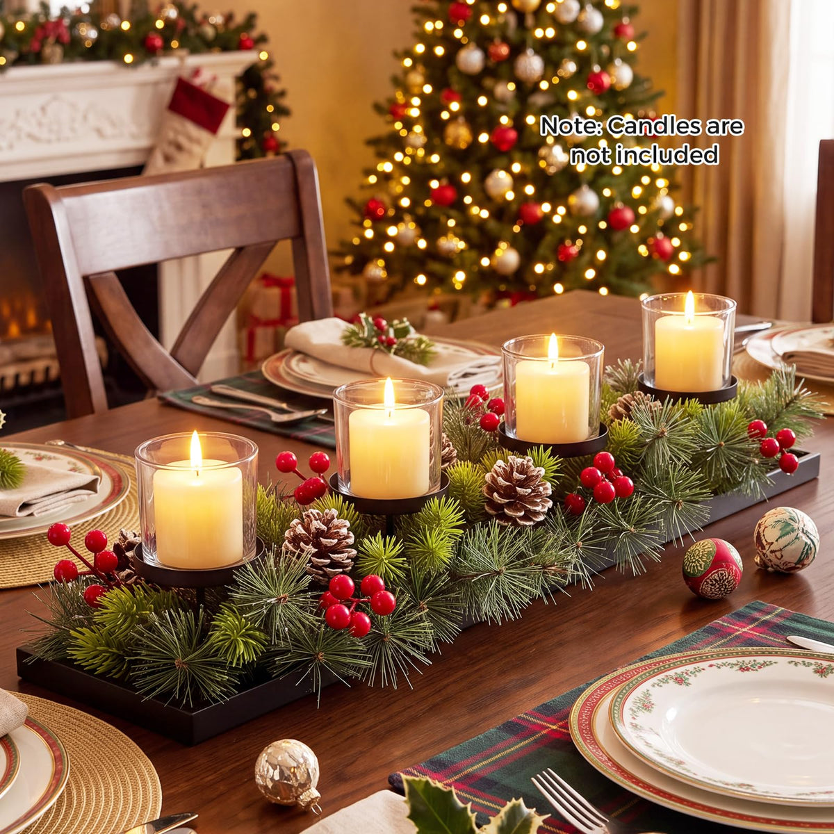 Christmas Table Centrepiece, Xmas Tabletop Decorations