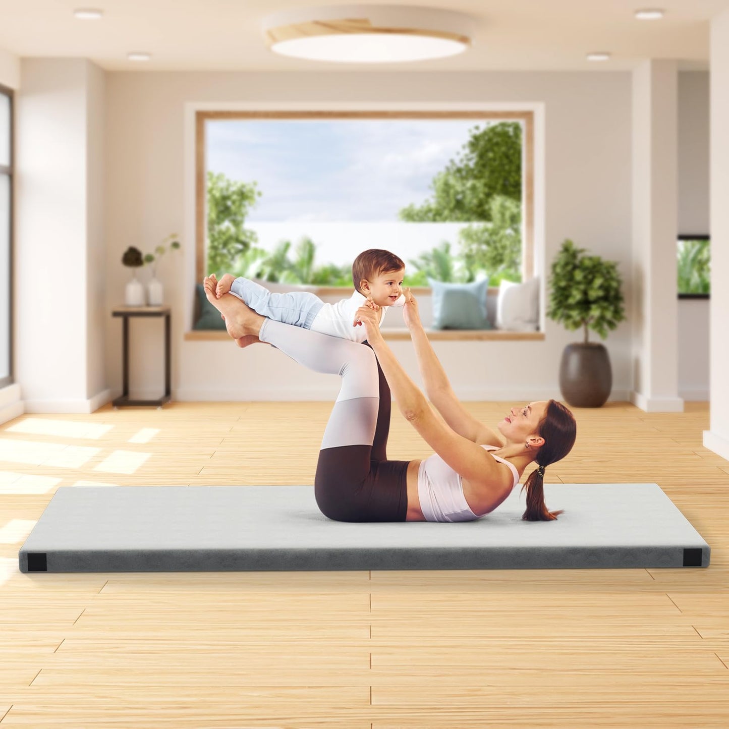 188 x 78 x 6.5cm Foldable Camping Memory Foam Mattress