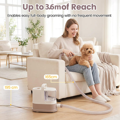 9-in-1 Dog Grooming Vacuum Kit for Shedding with 3 Suction Modes