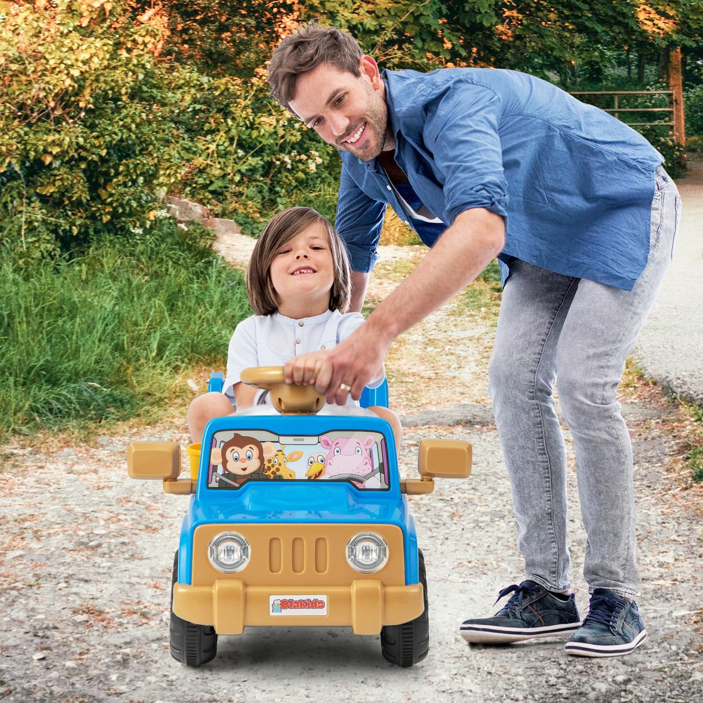 6V Kids Riding Toy with Sound Effects One-Button Start