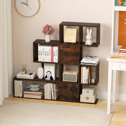 Wooden Display Bookshelf Corner Rack