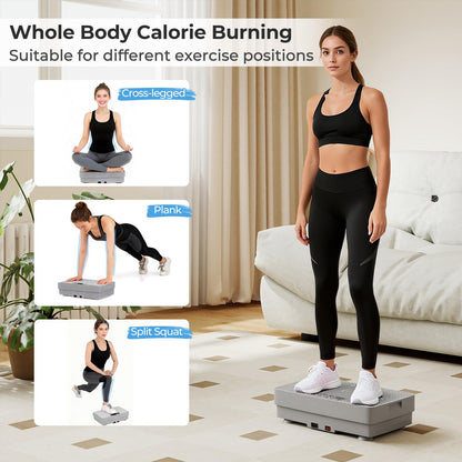 Vibration Plate Exercise Machine with Gravity Sensor and Remote Control