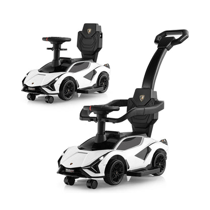 3-in-1 Ride On Push Car with Removable Guardrails and Handle