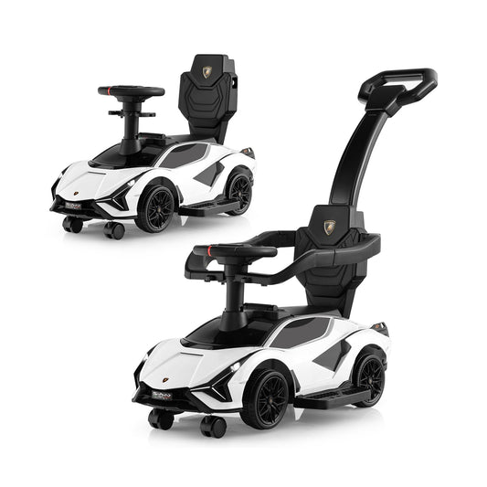 3-in-1 Ride On Push Car with Removable Guardrails and Handle