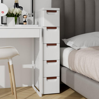 3/4/5-Drawer Narrow Storage Cabinet for Small Space