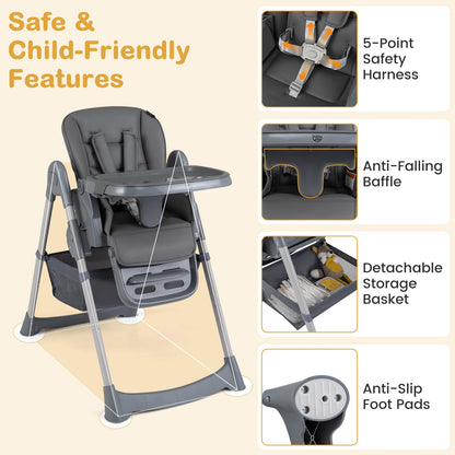 Foldable High Chair for Babies and Toddlers