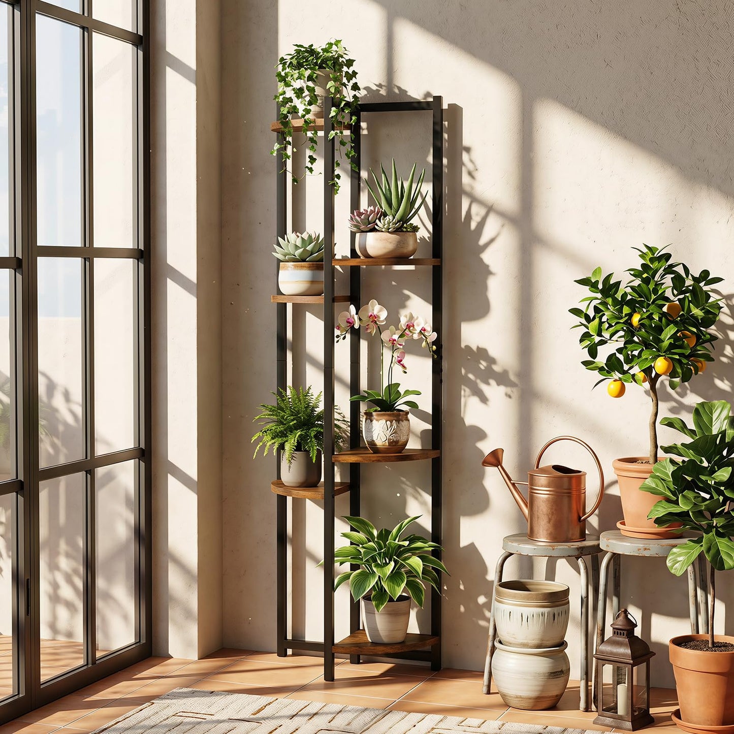 6-Tier Plant Stand, Flower Rack Storage Shelf