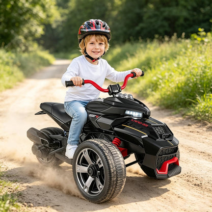 12V Kids Electric Quad Bike with Music, High/Low Speed, USB Port