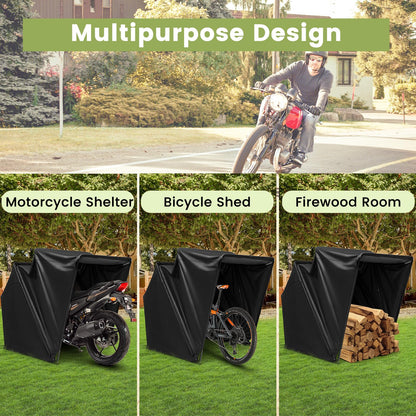 342 x 137 x 193cm 600D Oxford Waterproof Motorbike Cover Shelter