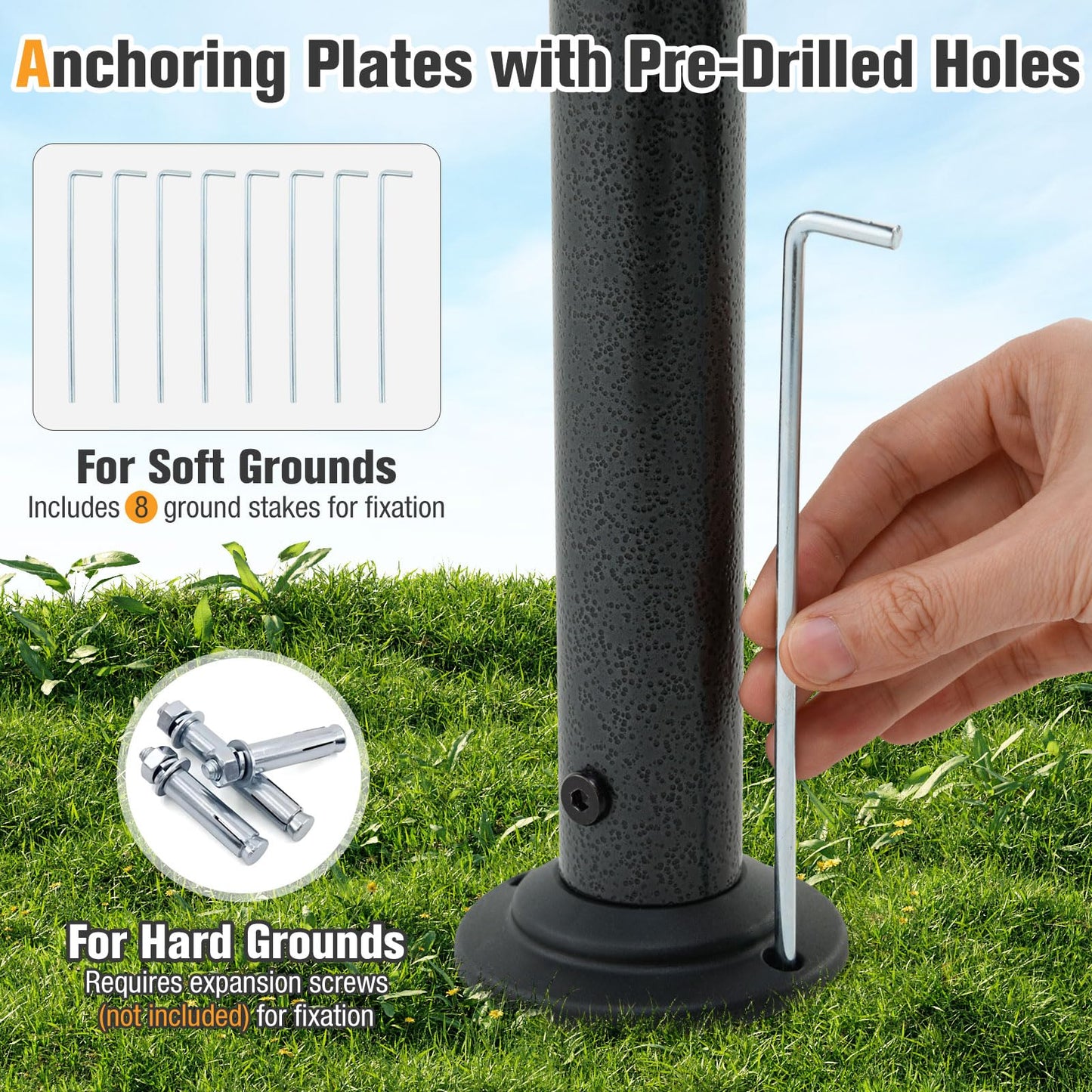 Fire Resistant Waterproof Outdoor BBQ Shelter with 2 Side Shelves