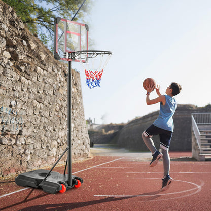 Basketball Hoop and Goal Set with Wheel for Basketball Gym