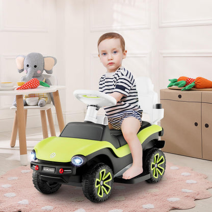 3 in 1 Kids Ride on Push Car with Handle and Canopy