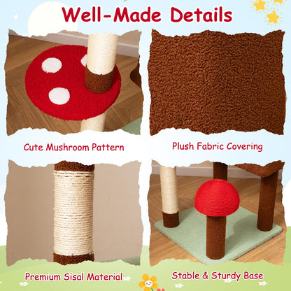 Floor to Ceiling Cat Tree, Tall Cat Tower with 202-224cm/238-265cm Adjustable Height