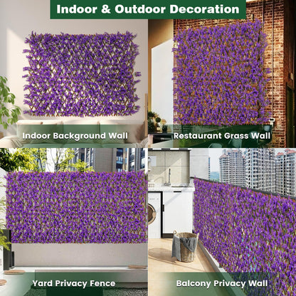 Decorative Fencing Panel with Real Willow Frame for Balcony Patio