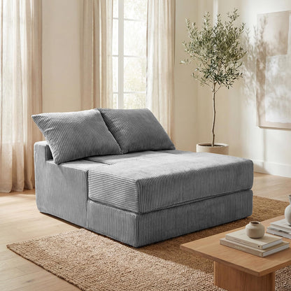Folding Sofa Bed, Convertible Sleeper Chair Floor Sofa, No Assembly