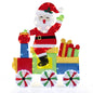 4FT Lighted Santa Claus on Train, 2D Pre-Lit Indoor Outdoor Christmas Decoration