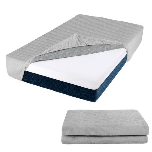 Twin/Queen/King Size Luxury Super Soft Velvet Mattress Protector