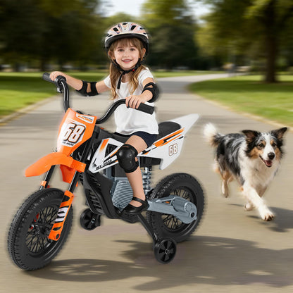 12V Kids Dirt Bike with Twist Throttle Grip Electric Motorcycle with Music