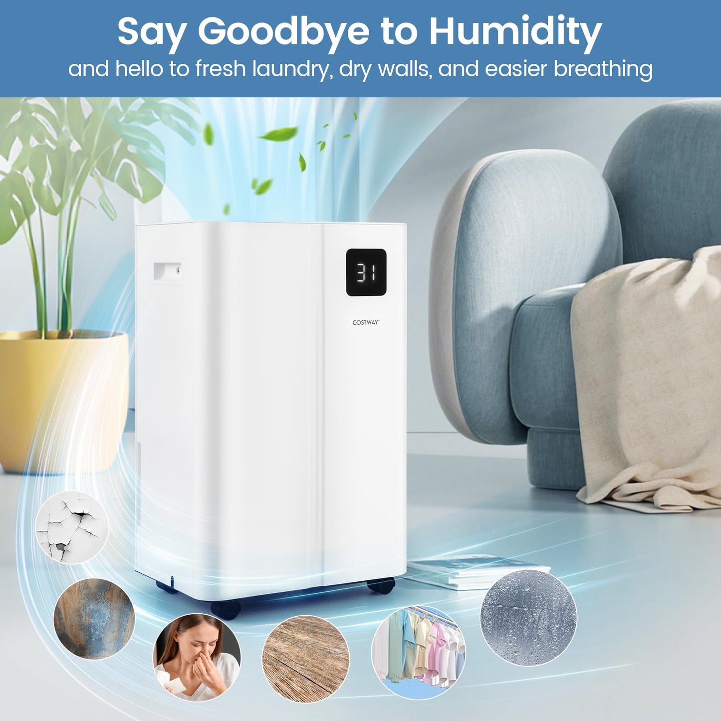 20L Dehumidifier for Home and Basement