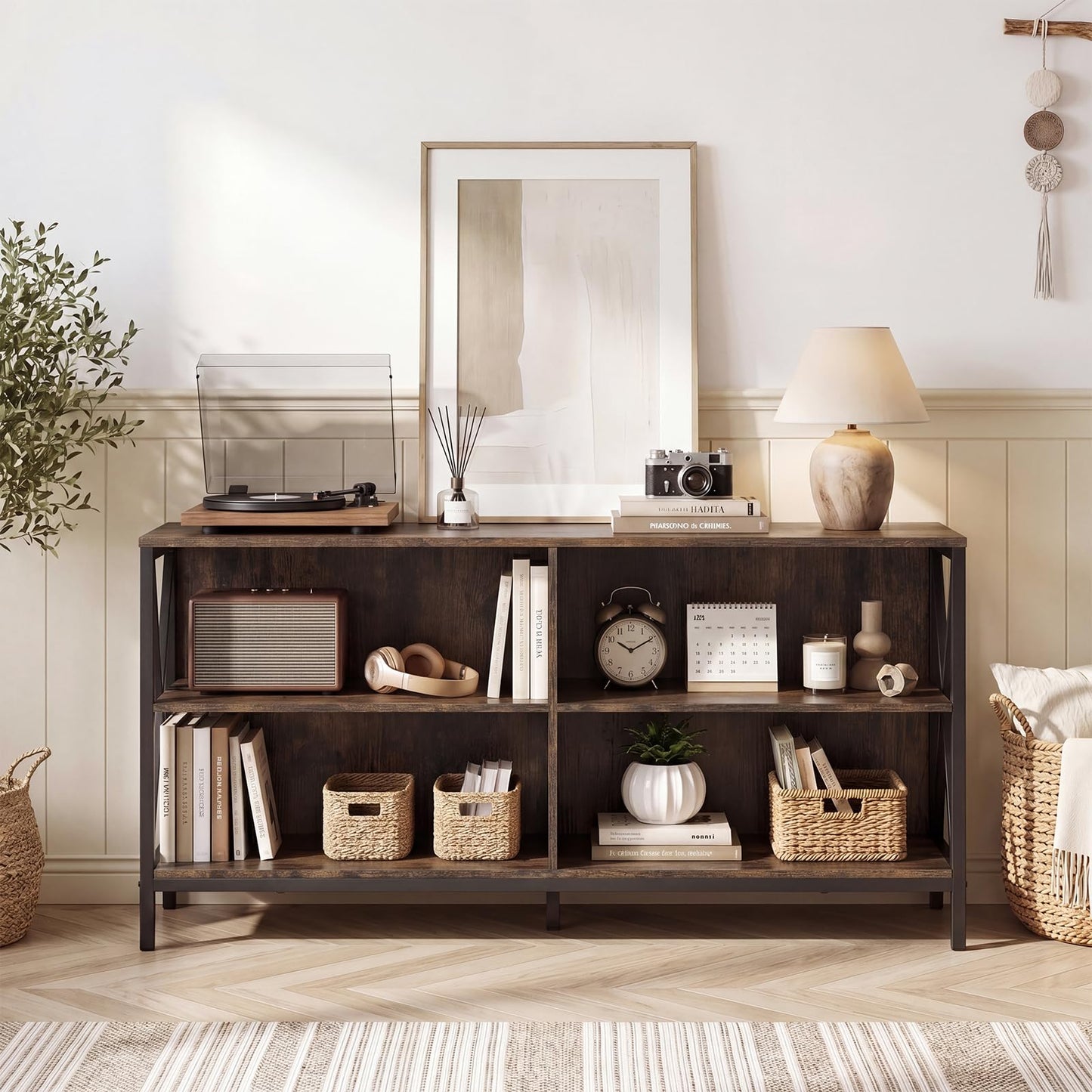 TV Unit for 55 Inch TVs, 120cm TV Stand Cabinet