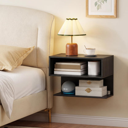 Floating Bedside Table, Wall Mounted Nightstand