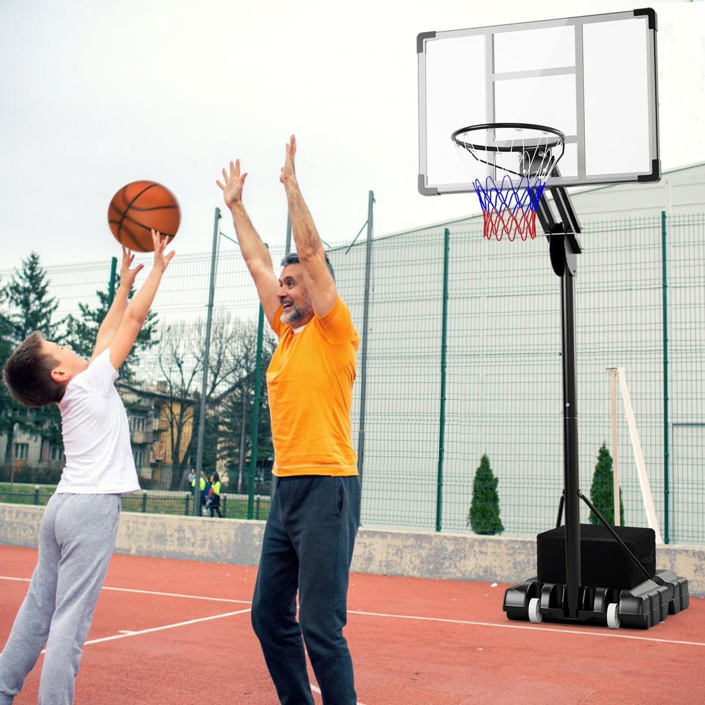 All Weather Basketball Goal System with 2 Wheels