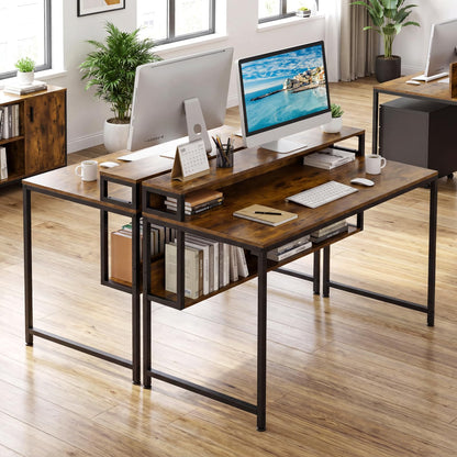 120cm Computer Desk, Industrial PC Laptop Table Writing Workstation