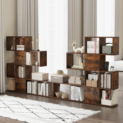 Wooden Display Bookshelf Corner Rack
